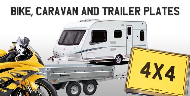 BIKE, CARAVAN & TRAILER REGISTRATION PLATES img